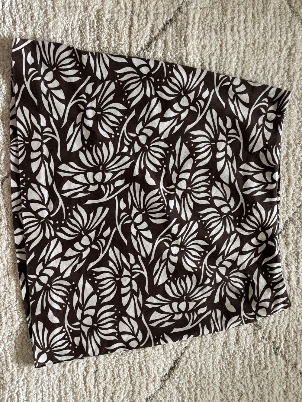 Holt Renfrew Brown and Cream Skirt